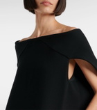 The Row Anitas draped wool-blend midi dress