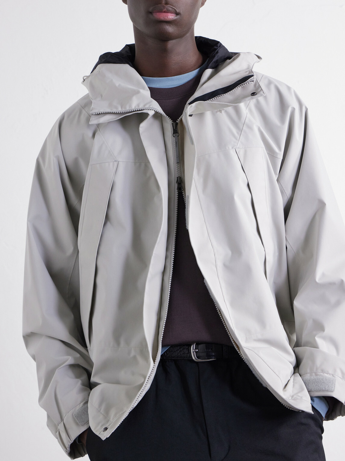 Goldwin - Barite Hooded Panelled Shell Ski Jacket - Neutrals