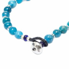 Mikia Men's Stone Bracelet in Blue Apatite