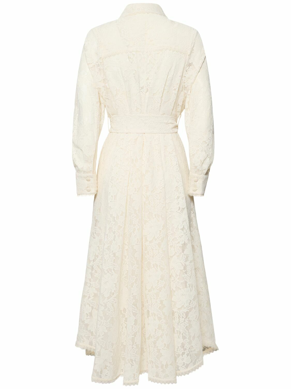 ZIMMERMANN Dawning Pleated Lace Midi Dress Zimmermann ZIMMERMANN Dawning Pleated Lace Midi Dress Zimmermann