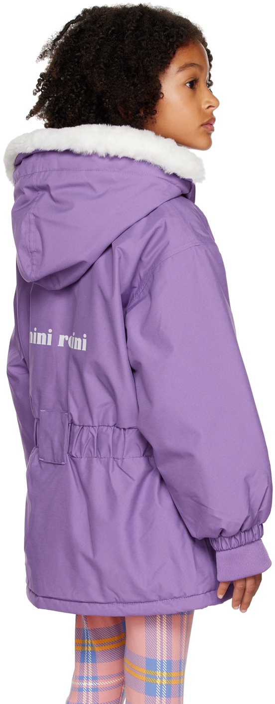 Mini Rodini Kids Purple Panda Jacket