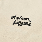 Maison Kitsuné Men's Fox Head Tote Bag in Ecru