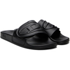 Diesel Black SA-Bloop Strap Pool Slides