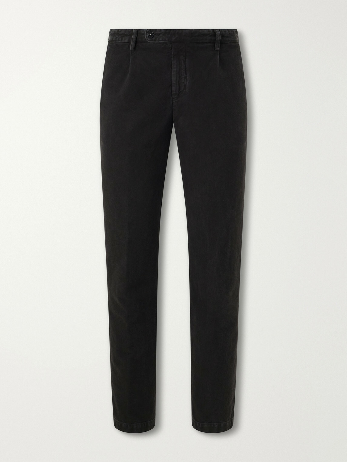Massimo Alba - Ionio2 Straight-Leg Cotton Trousers - Brown