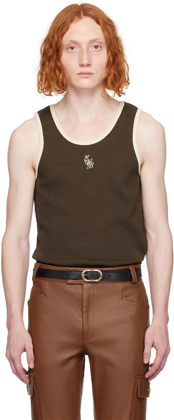 Photo: Ernest W. Baker Brown Embroidered Tank Top
