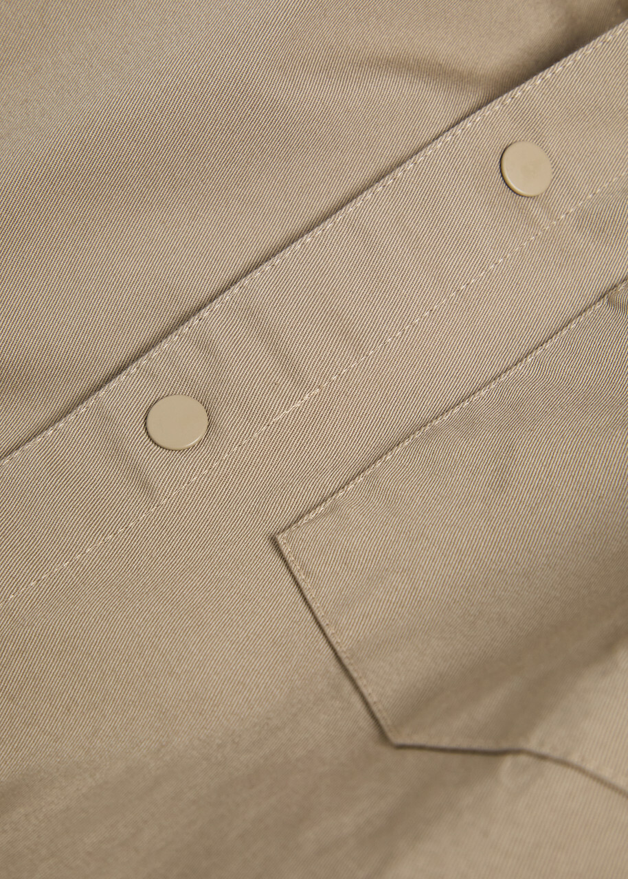 Lestrange Stretch-cotton Overshirt Beige