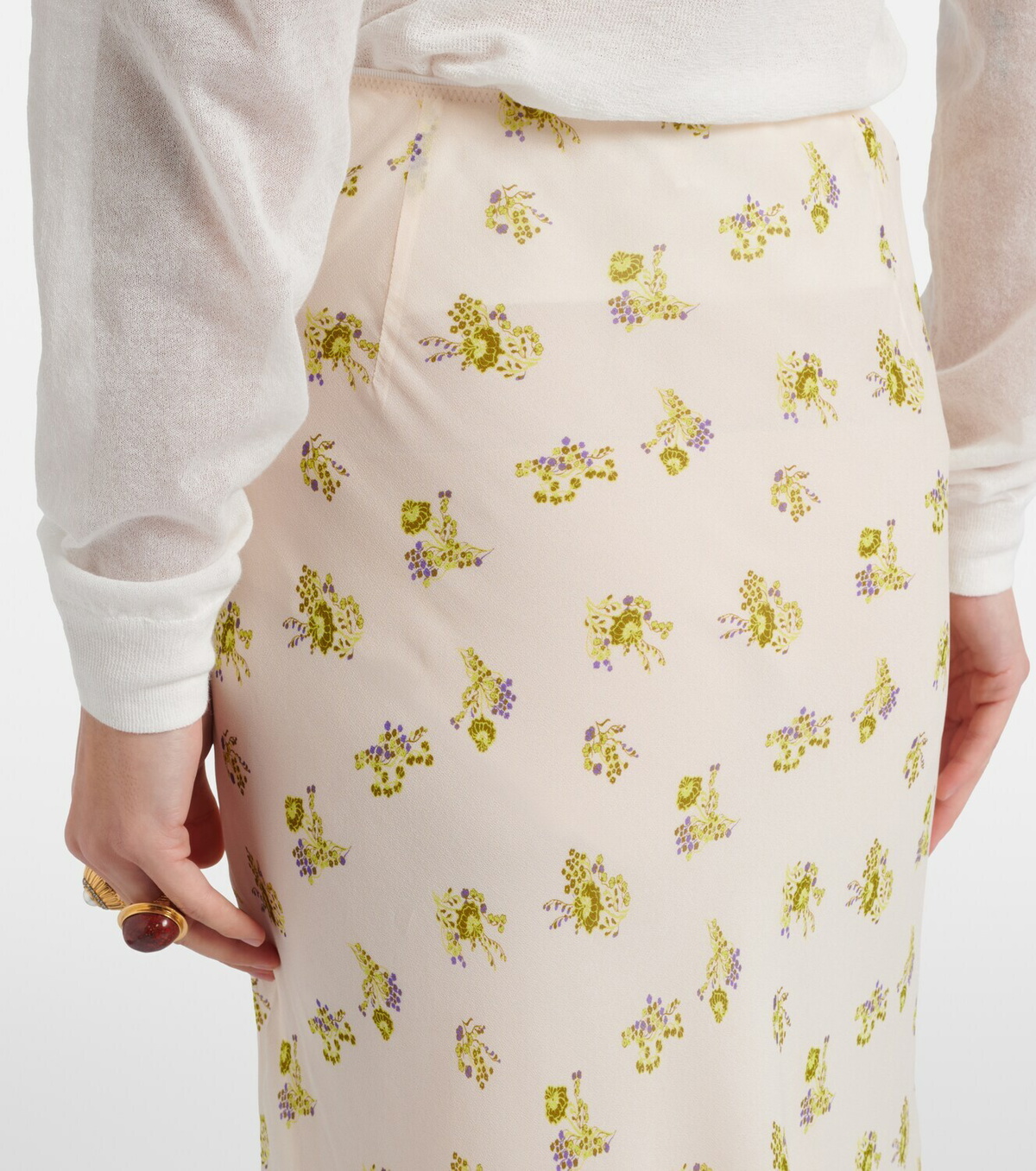 Dorothee Schumacher Airy Daydream floral midi skirt