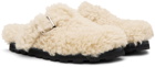 Jil Sander Off-White Single Buckle Loafers