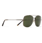 Oliver Peoples - Taron Aviator-Style Gold-Tone Sunglasses - Gold