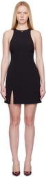 AMIRI Black Slit Minidress
