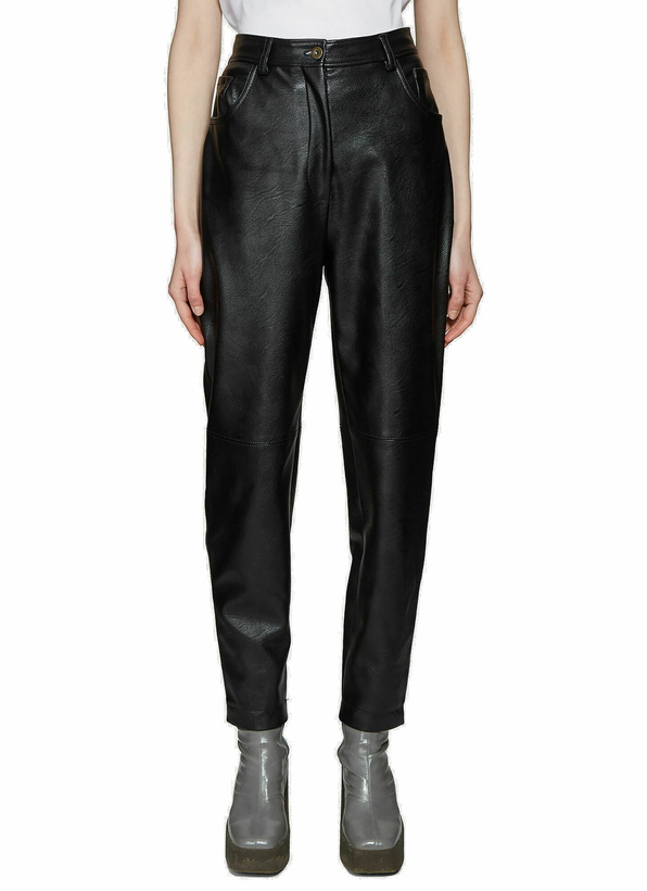 Photo: Hailey Faux Leather Trousers in Black