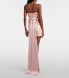 The New Arrivals Ilkyaz Ozel Lalani bow-detail satin minidress