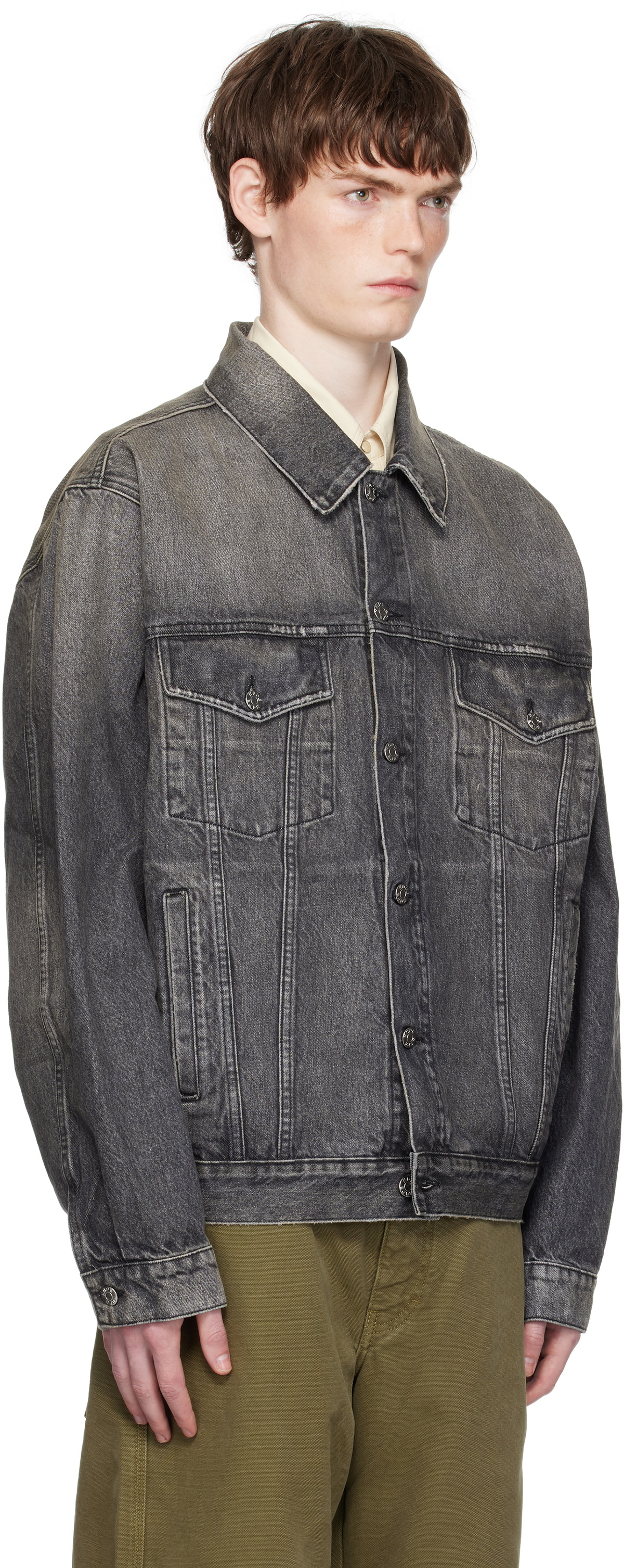 HOPE Gray Boxy Denim Jacket