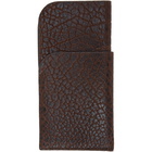 Lemaire Brown Leather Glasses Case