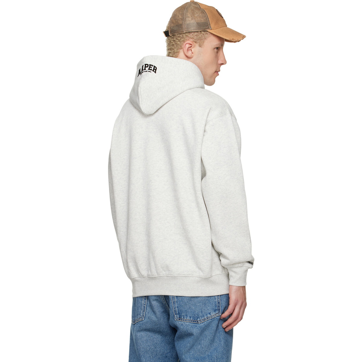 AAPE by A Bathing Ape Gray 'AAPER' Hoodie