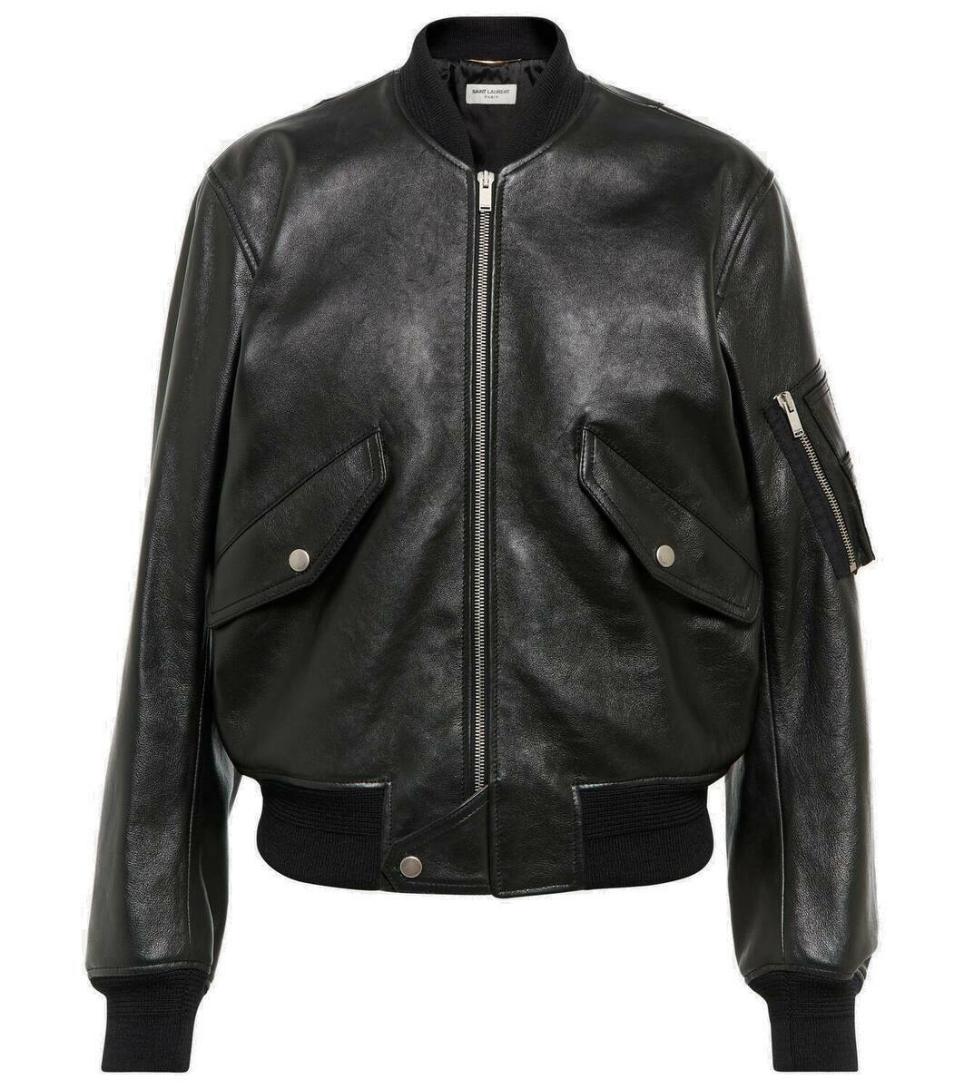Photo: Saint Laurent Leather jacket