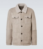Kiton Suede field jacket