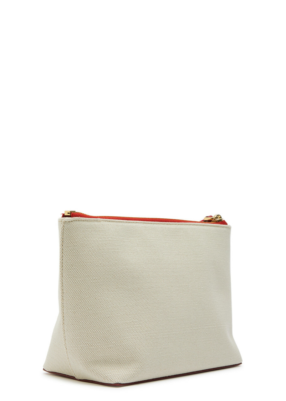 Givenchy Logo-print Canvas Clutch - Red - One Size