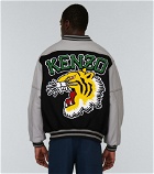 Kenzo - Tiger Varsity leather-paneled varsity jacket