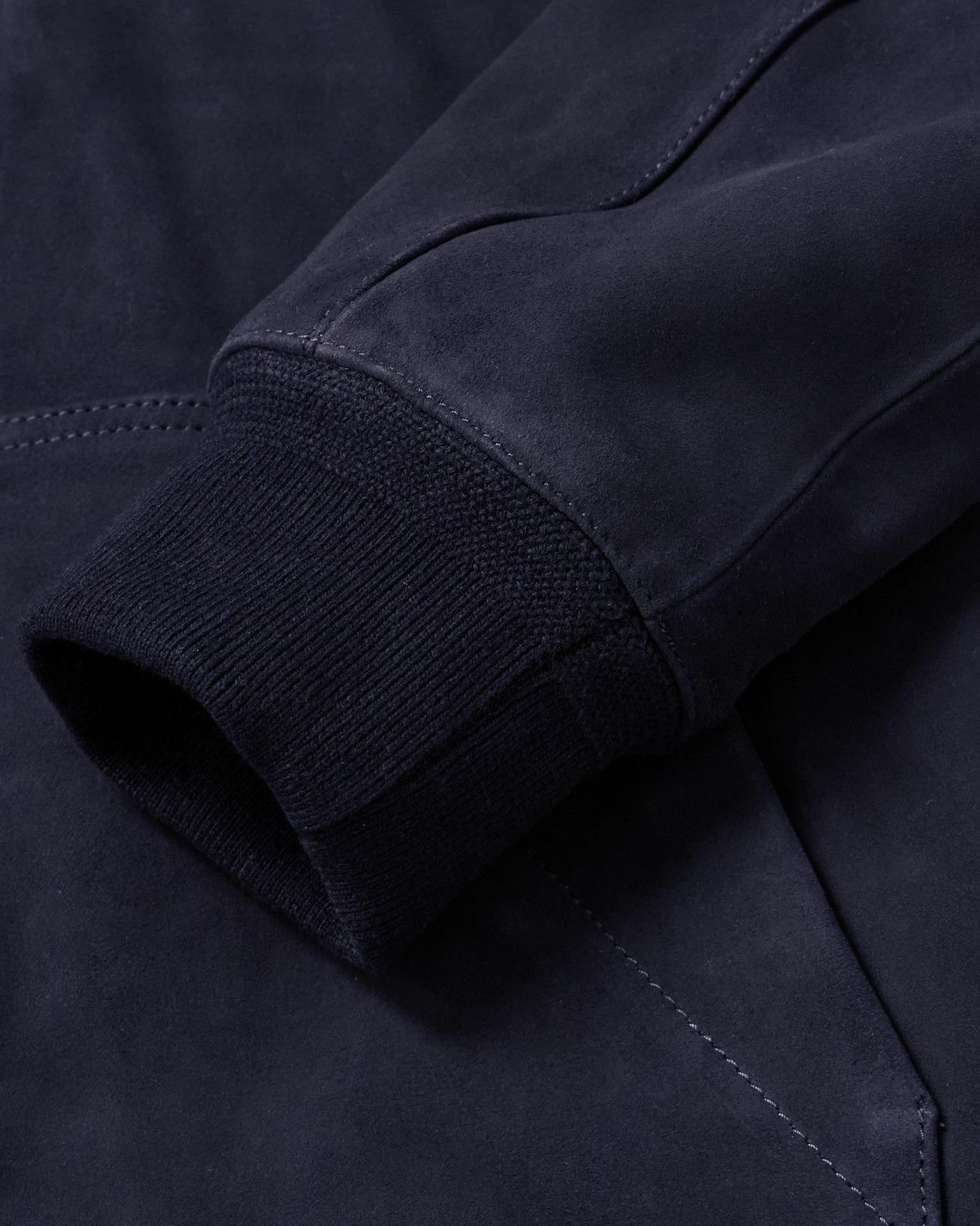 Mr P. - Suede Hoodie - Blue