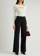 Spanx The Perfect Pant Wide-leg Stretch-jersey Trousers Black