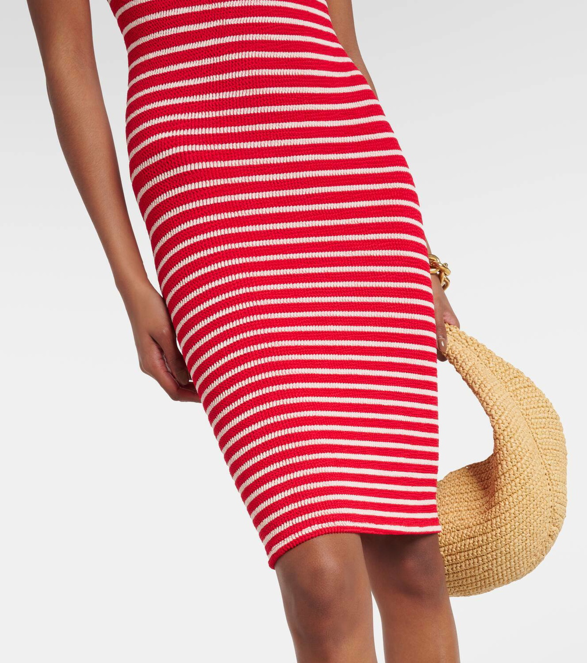 Hunza G Striped minidress