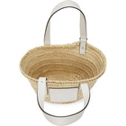 Loewe Beige and White Small Basket Tote