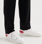 Valentino - Valentino Garavani Backnet Perforated Leather Sneakers - White