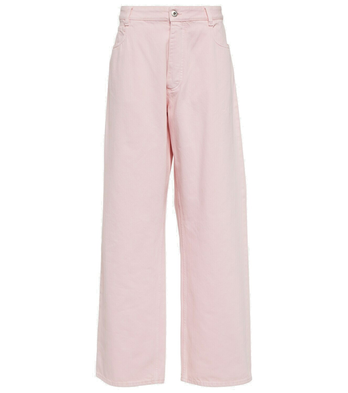 稀少IT34 アウトレット★春夏BOTTEGA VENETA★スライダーピンク Bottega Veneta High-rise wide-leg jeans Bottega Veneta