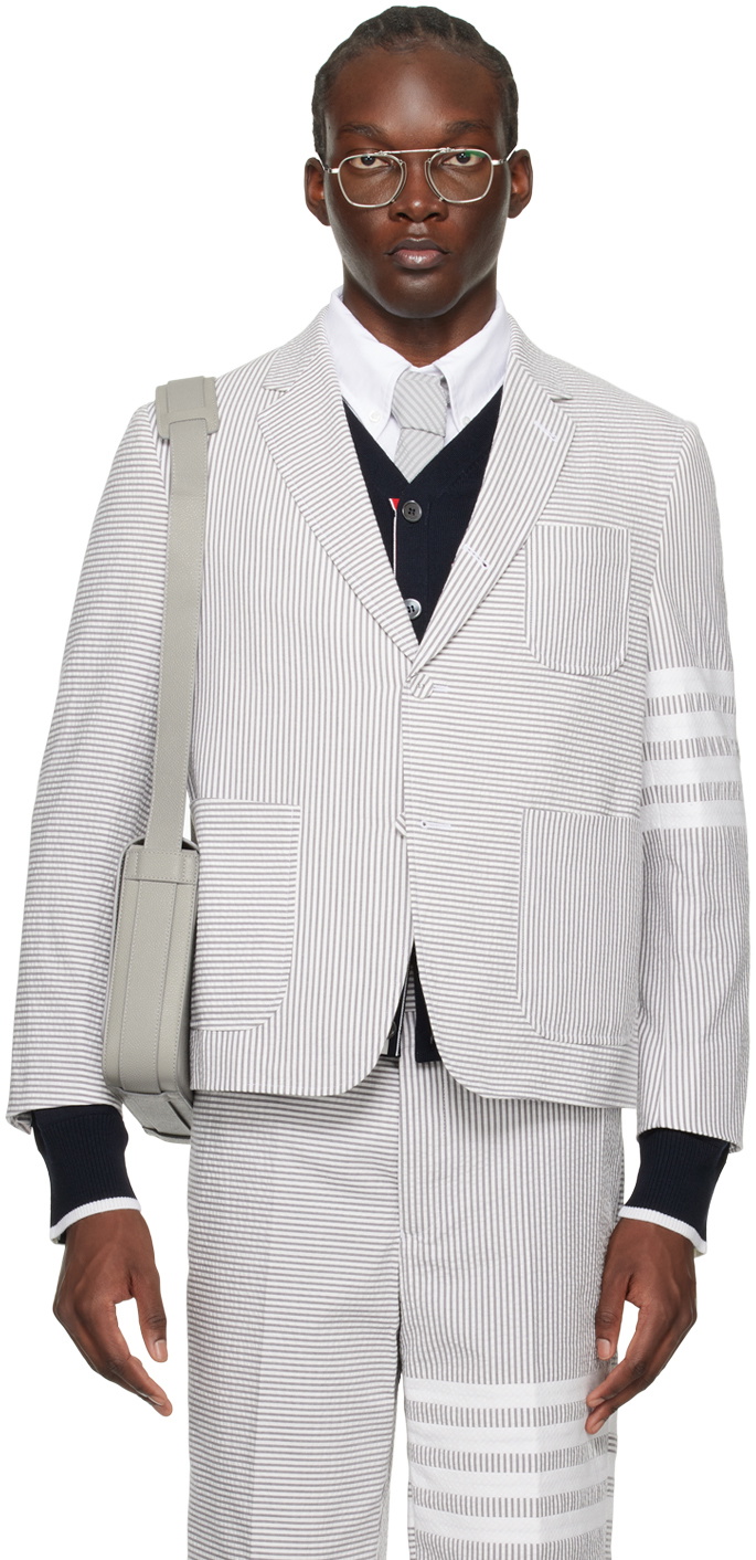 Thom Browne single-breasted blazer - Black