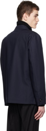 Lardini Navy Flap Pocket Shirt