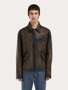 Ferragamo Mens Leather jacket in Brown