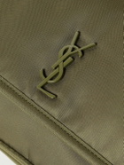 SAINT LAURENT - Niki Small Logo-Embellished Leather-Trimmed Shell Messenger Bag