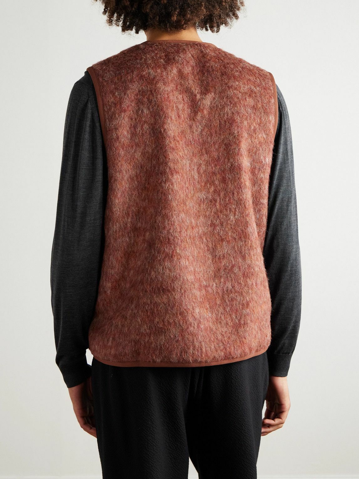 A Kind Of Guise - Valur Brushed Virgin Wool-Blend Gilet - Brown