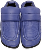 Dries Van Noten Blue Nylon Padded Loafers