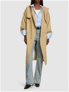JW ANDERSON - Cotton Twill Hooded Trench Coat