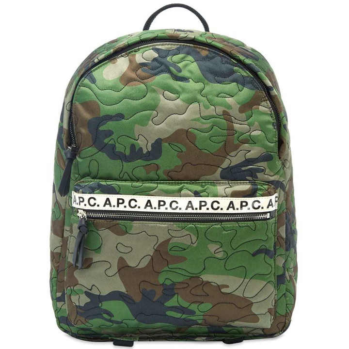 Photo: A.P.C. Camo Stitch Backpack