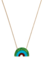 Aliita Arcoiris Turquoise 9kt Gold Rainbow Necklace - Multicoloured 1 - One Size