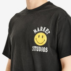 MARKET Men's Smiley Lockup T-Shirt in Jet-Set-Black
