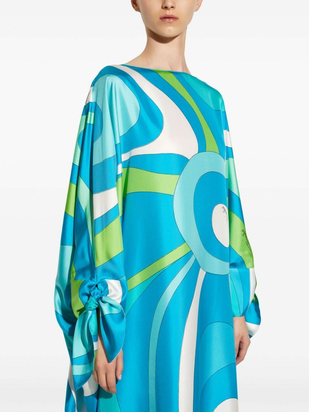 white christmas dresses Emilio Pucci 2000's Pink & Purple Geo Print Jersey Dress – THE WAY WE WORE main image 0