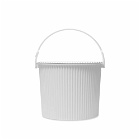 Hachiman Omnioutil Storage Bucket & Lid - Small in White