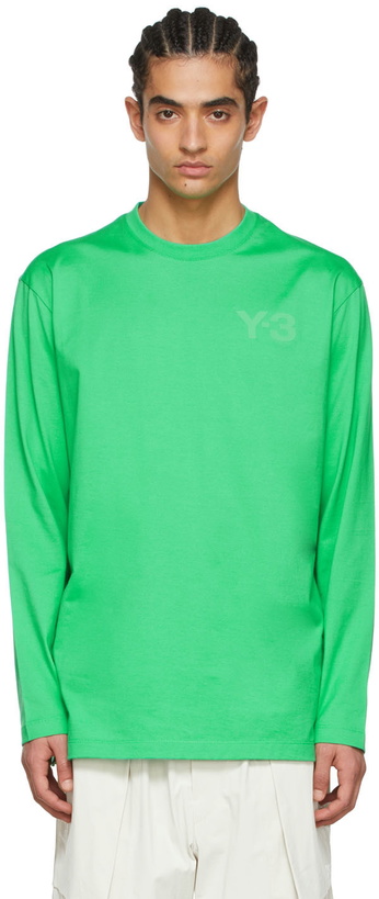 Photo: Y-3 Green Cotton T-Shirt