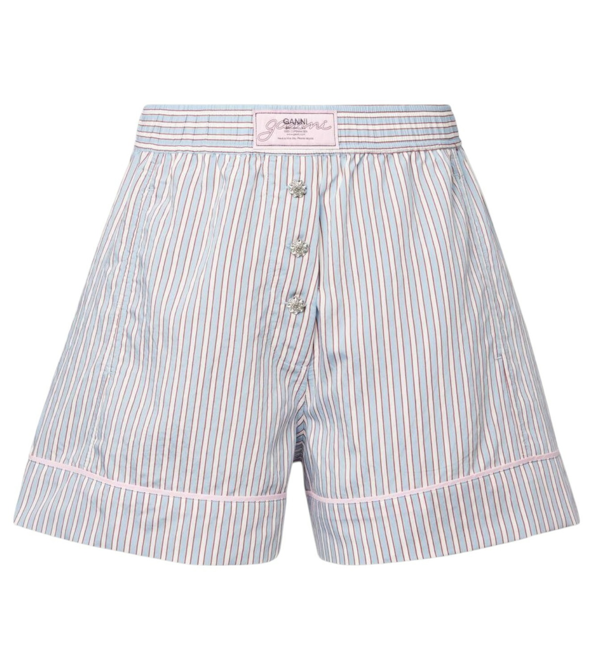 【関税＆送料込み】Ganni Shorts With Sangallo Embroidery Ganni Shorts With Sangallo Embroidery GANNI