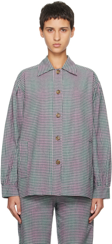 Photo: Caro Editions Green & Pink Hannah Shirt