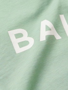 Balmain - Logo-Print Cotton-Jersey T-Shirt - Green