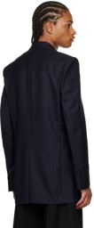 Dries Van Noten Navy Baldo Blazer