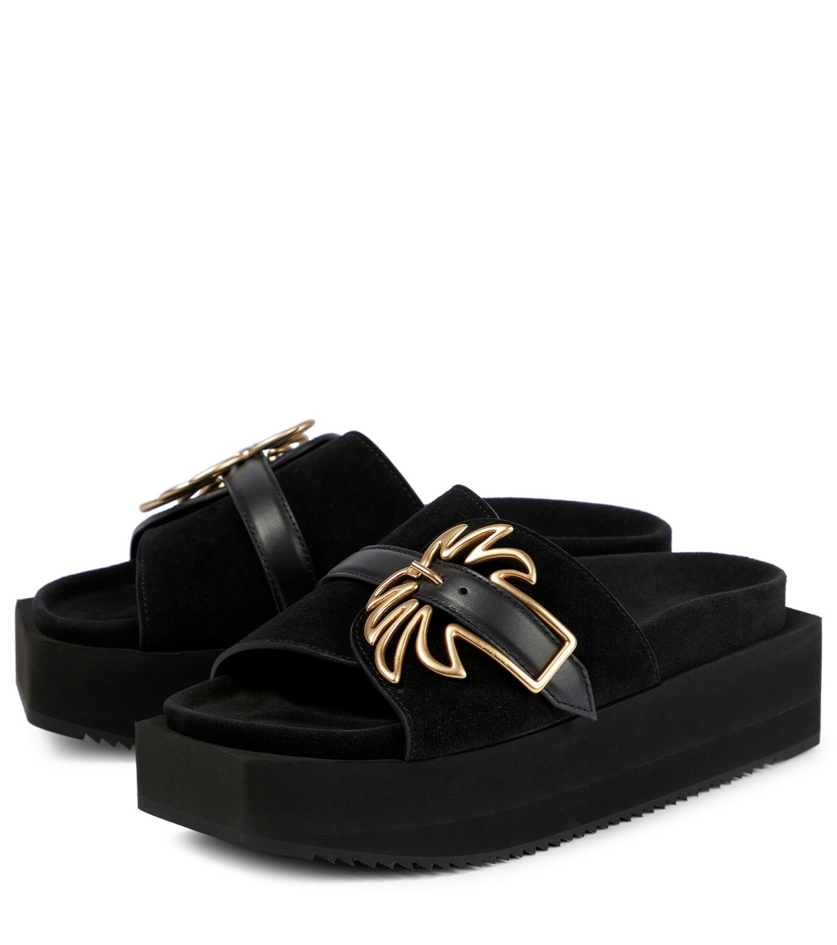 Palm Angels - Suede platform sandals Palm Angels