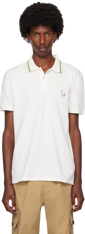 Photo: PS by Paul Smith White Zebra Polo