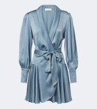 Zimmermann Silk satin wrap dress