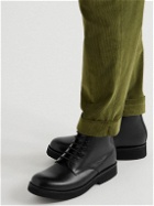Grenson - Dudley Pebble-Grain Leather Boots - Black